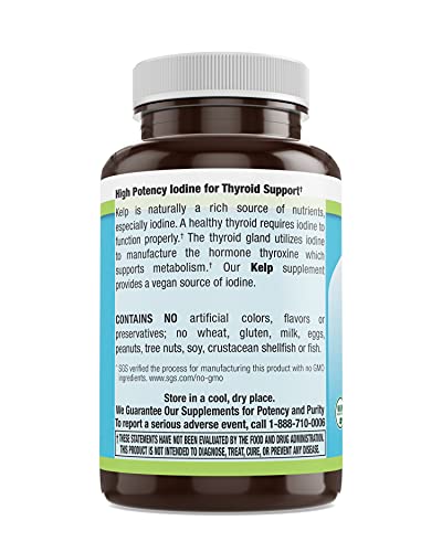 250 Count Kelp with Iodine Veg Tabs - Livamed
