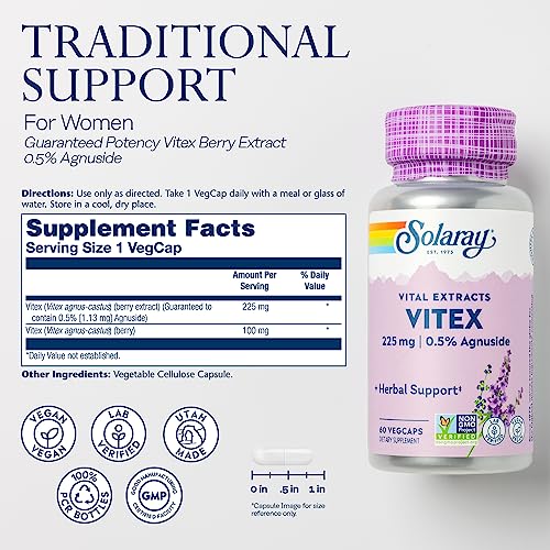 Solaray Vitex Berry Extract: Traditional Hormone Balance Support