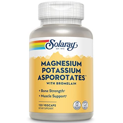 Solaray Magnesium & Potassium Asporotates w/Bromelain | Electrolyte Support