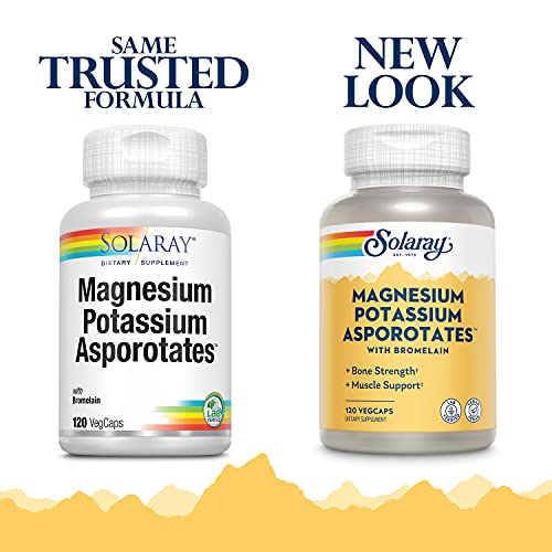 Solaray Magnesium & Potassium Asporotates w/Bromelain | Electrolyte Support