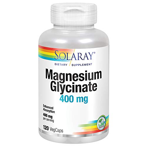 Solaray Magnesium Glycinate | Healthy Relaxation, Bone & Cardio Support
