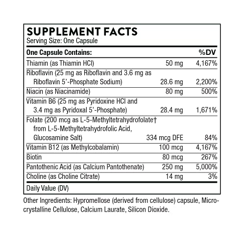 Thorne Stress B-Complex: Highly-Absorbable Formula for Stress and Immunity