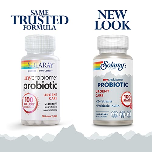 SOLARAY Mycrobiome Probiotic Urgent Care | Digestive & Immune Support