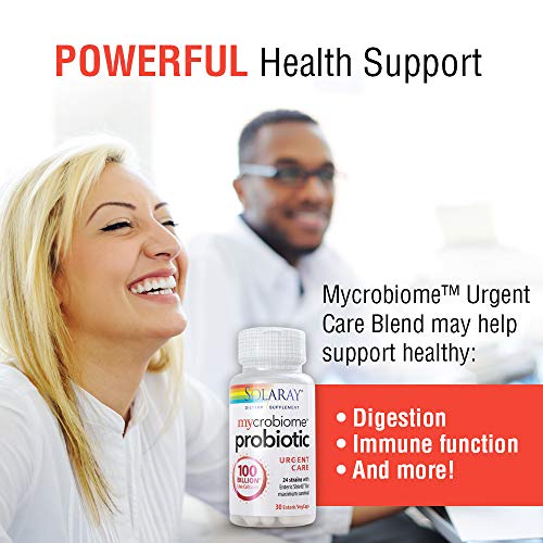 SOLARAY Mycrobiome Probiotic Urgent Care | Digestive & Immune Support