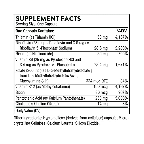 Thorne Stress B-Complex: Highly-Absorbable Formula for Stress and Immunity