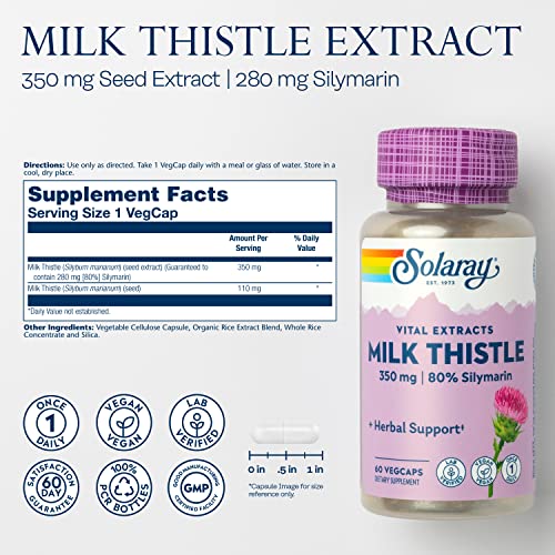 Organic Milk Thistle Extract for Healthy Liver Support