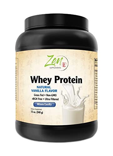Zen Supplements - Keto-friendly Vanilla Whey Protein 12oz