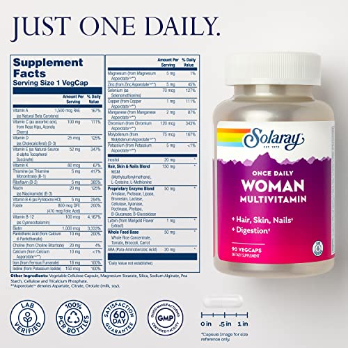 Solaray Once Daily Women's Multivitamin with Iron & Herbal Blends