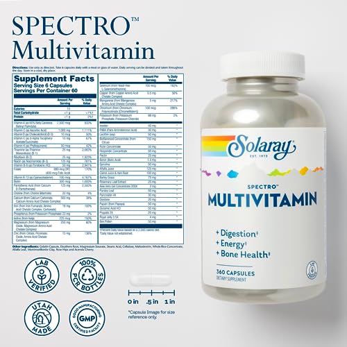 Solaray Spectro Multivitamin with Iron - Comprehensive Wellness Support
