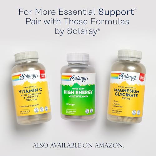 SOLARAY High Energy Multivitamin | Daily Time-Release Formula