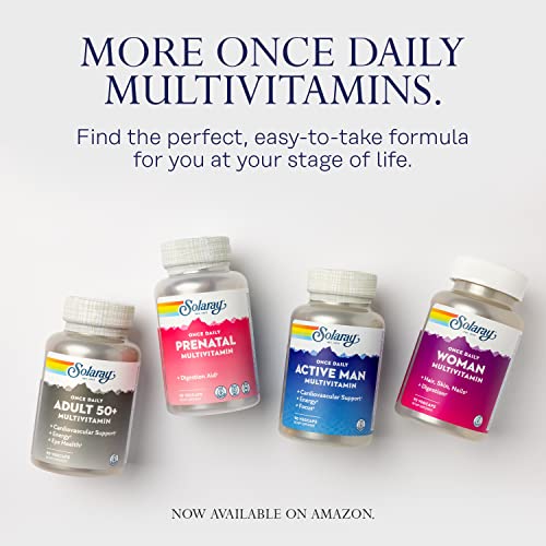SOLARAY Once Daily Active Man Multivitamin & Mineral - Cardiovascular Support & Energy Boost