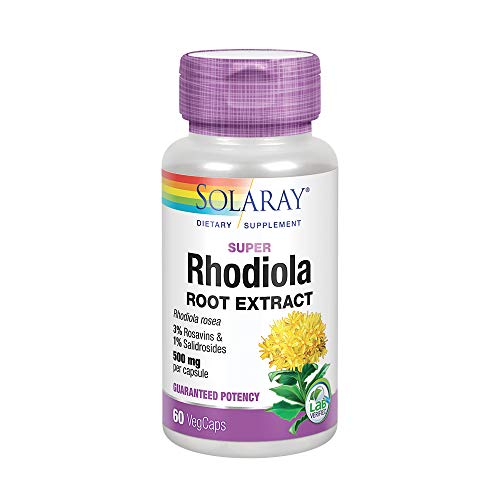 Solaray Super Rhodiola Root Extract 500 mg - 60 Capsules