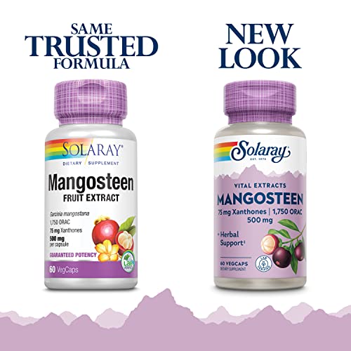 Solaray Mangosteen Peel Extract 500mg | 60 Veg Caps
