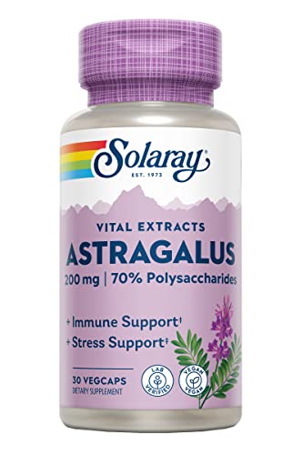 Solaray Astragalus Extract Capsules, 200mg, 30 Count
