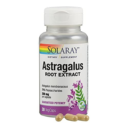 Solaray Astragalus Extract Capsules, 200mg, 30 Count