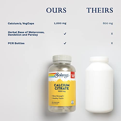 Solaray Calcium Citrate Complex - 1000mg - 275ct