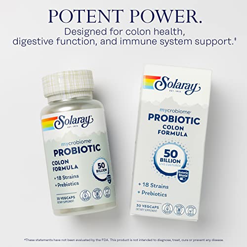SOLARAY Mycrobiome Probiotic for Colon Health & Immunity