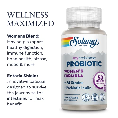 SOLARAY Women's Probiotic with 24 Strains, 50B CFU