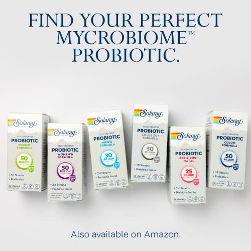 SOLARAY Mycrobiome Probiotic for Colon Health & Immunity