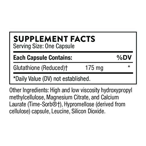 Thorne Glutathione-SR: Antioxidant Support Supplement - 60 Capsules