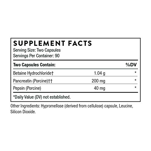 Thorne Multi Enzyme Blend - Digestive Support - 180 Capsules