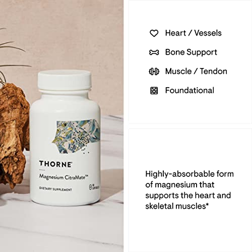 Thorne Magnesium CitraMate - Heart, Muscle, & Bone Support - 90 Caps