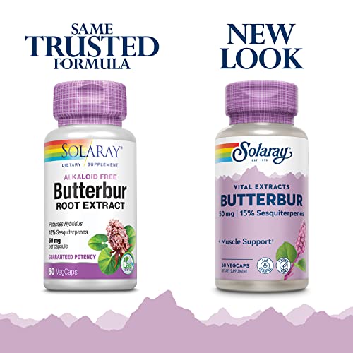 Solaray Butterbur Extract Veg caps Twin Pack, 50mg