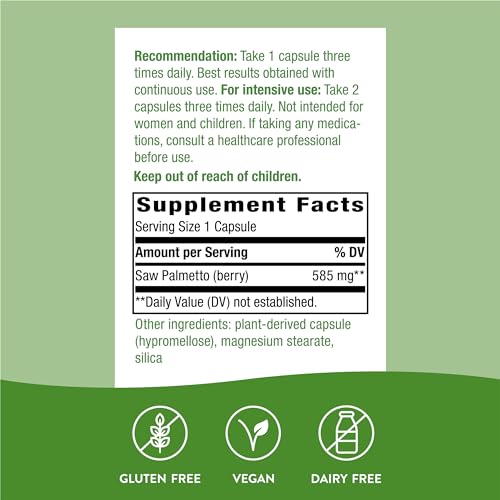 Saw Palmetto Berry Capsules - 180 ct