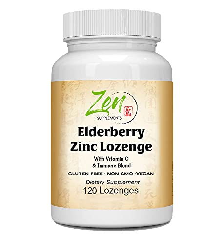 Elderberry Zinc Immune Boost - 120 Chewable Vegan Tablets