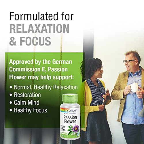SOLARAY Passion Flower Extract: Relaxation & Focus Support