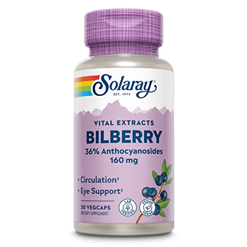 SOLARAY Bilberry Extract 160 mg for Eye & Circulation