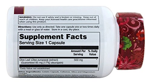 Solaray Olive Leaf Extract - Double Strength - 30 Capsules
