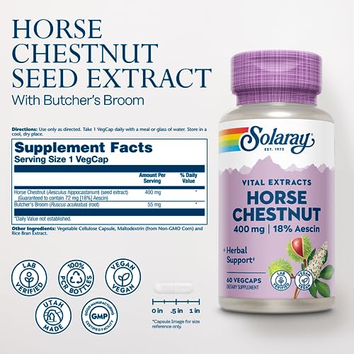 Solaray Horse Chestnut Seed Extract for Leg Veins