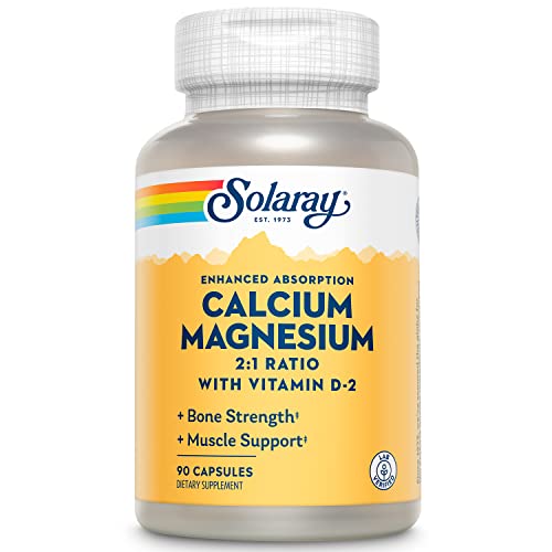 Solaray Calcium & Magnesium Capsules, 90ct