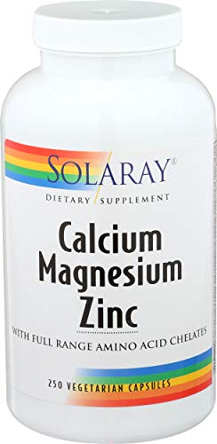 Solaray Calcium, Magnesium, Zinc Capsules - 250 ct