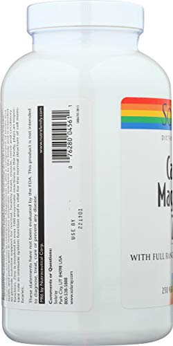 Solaray Calcium, Magnesium, Zinc Capsules - 250 ct