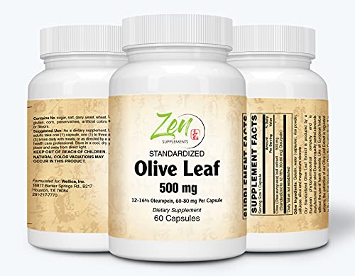 Zen Olive Leaf 500 Mg - 60 Caps