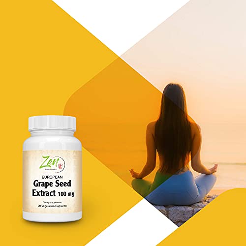 Powerful Antioxidant: European Grape Seed Extract, 90-Vegcaps