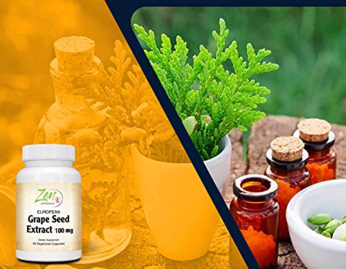 Powerful Antioxidant: European Grape Seed Extract, 90-Vegcaps