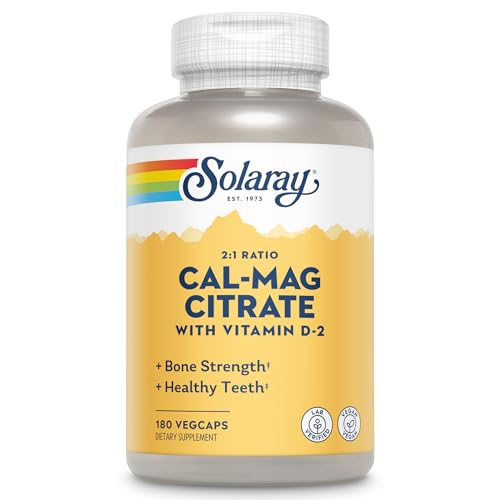 Solaray Calcium Magnesium Citrate 2:1 - Bone Health Formula