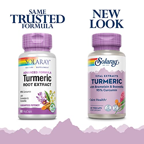 SOLARAY Turmeric Root Extract | 200mg | 60 Capsules