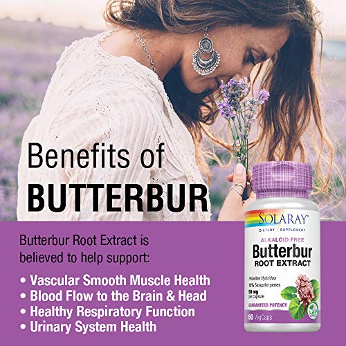 Butterbur Root Extract 50mg | Supports Vascular & Respiratory Health | 60ct