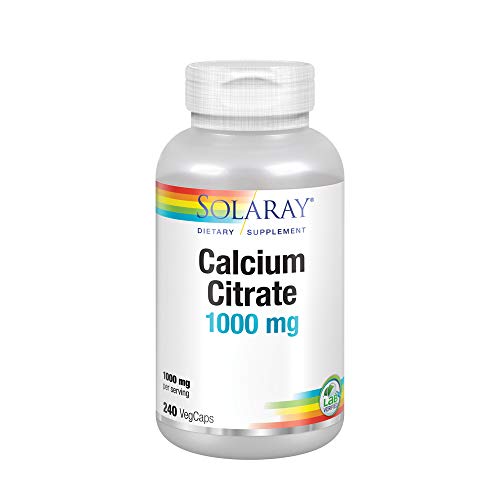 Solaray 1000mg Calcium Citrate, 240 VegCaps