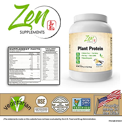Vanilla Plant Protein Powder - Vegan, Low Carb