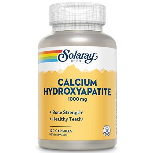 Solaray Calcium Hydroxyapatite 1000mg | Advanced Bone Support | 120 Capsules