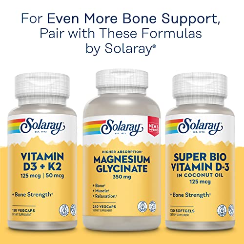 Solaray Calcium Citrate w/Vitamin D3 for Bone Health