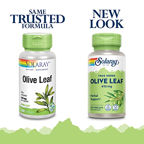 Solaray Olive Leaf Capsules | 410mg | 100 count
