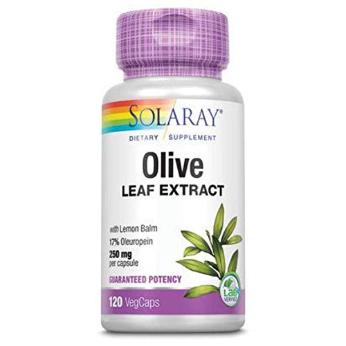 Solaray Olive Leaf Extract Veg Cap Guaranteed Potency 120ct