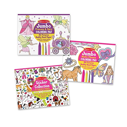 Melissa & Doug Princess Sticker Collection and Coloring Pads