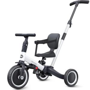 Toddler 4-in-1 Tricycle with Parent Push Handle